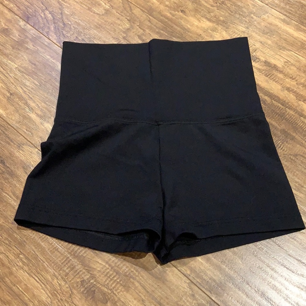 Capezio black booty shorts